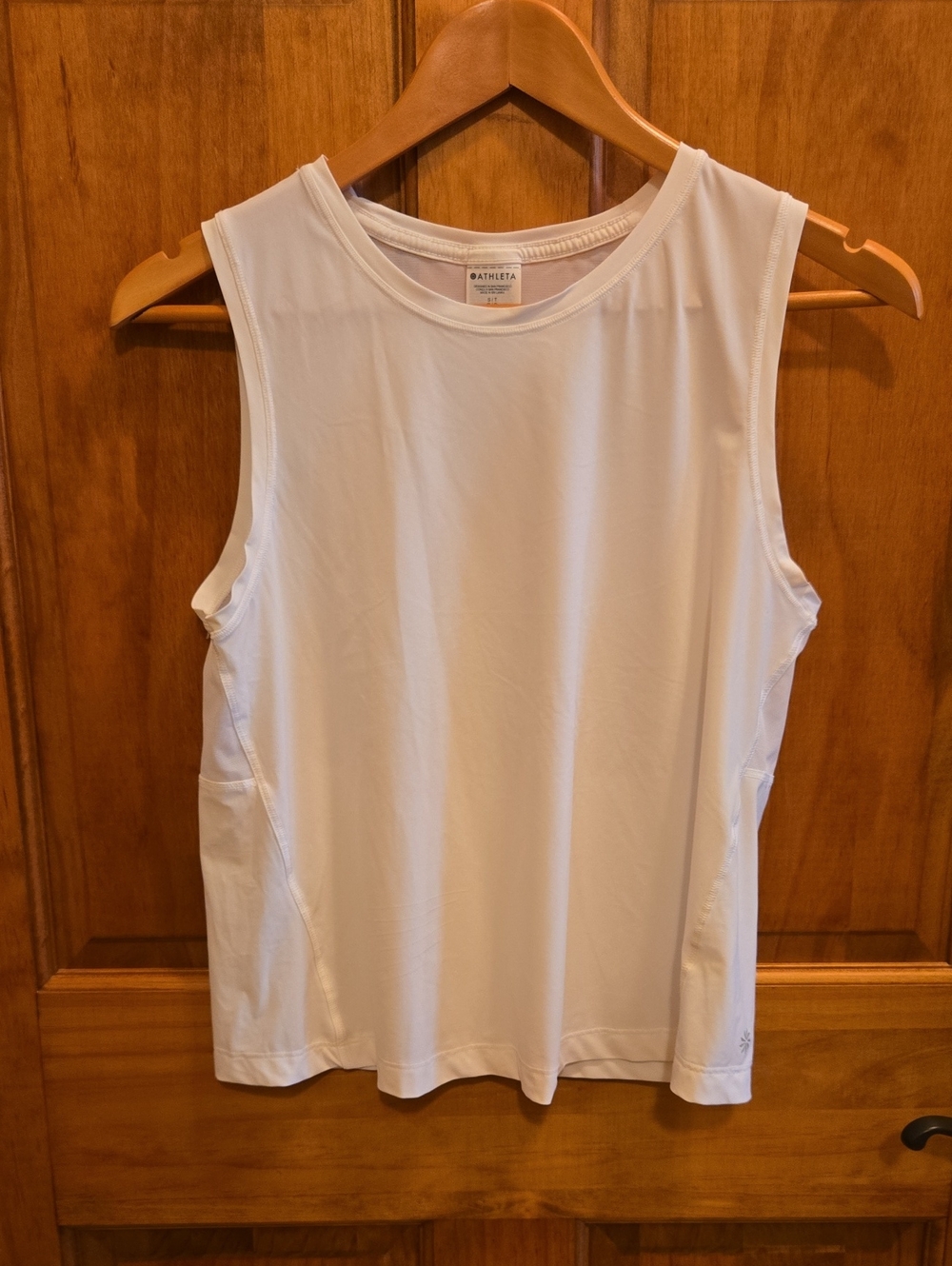 Athleta White Performance Sleeveless Tank
